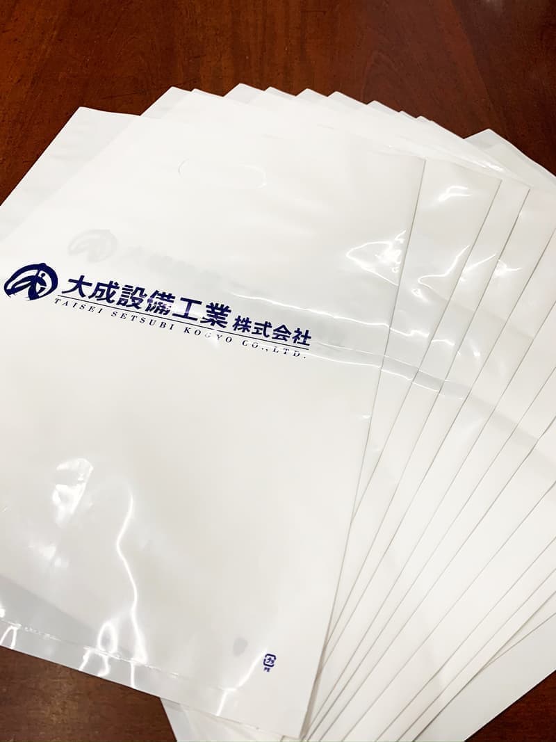 販促用の手提げ袋デザイン