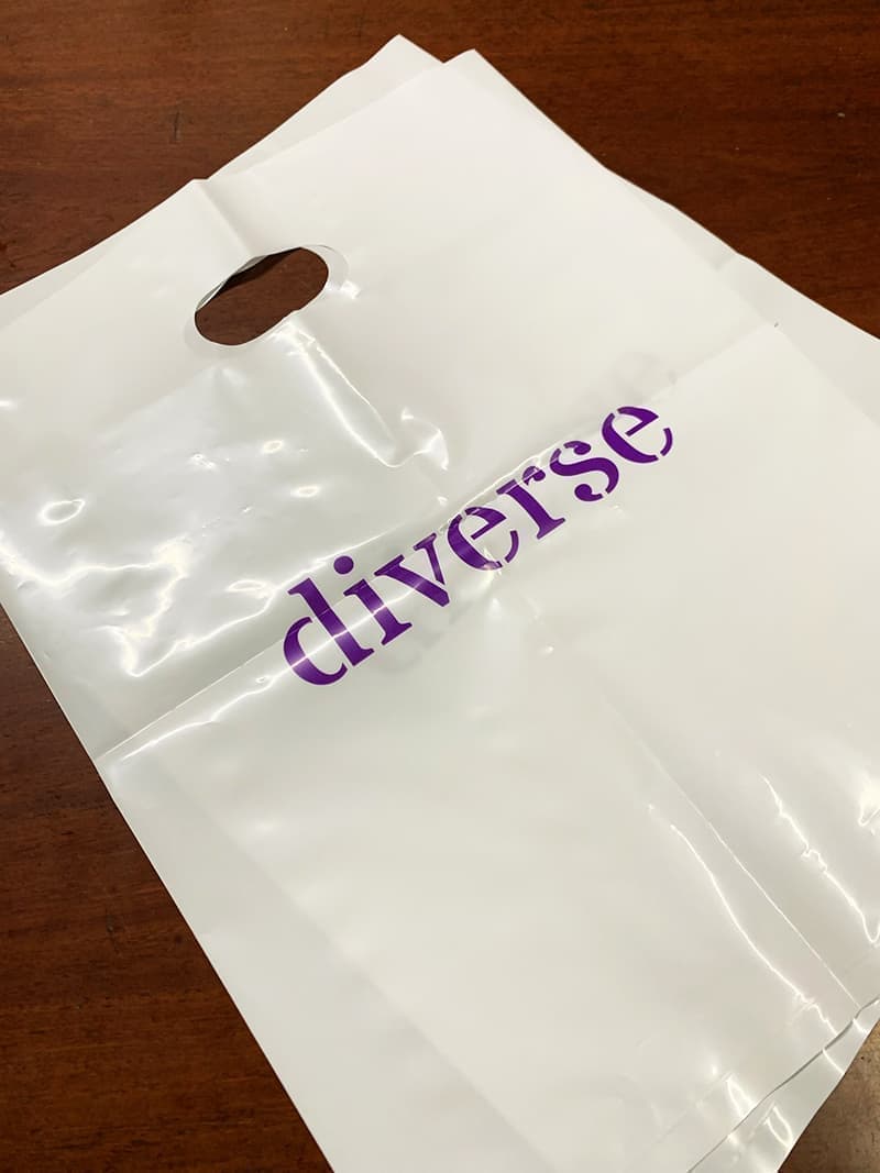 着物レンタル販売店のショッピング袋デザイン