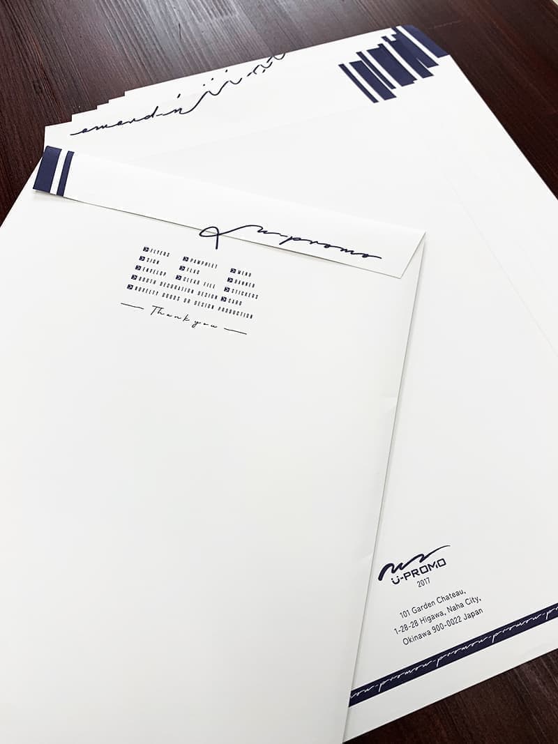 オリジナル角2封筒デザイン