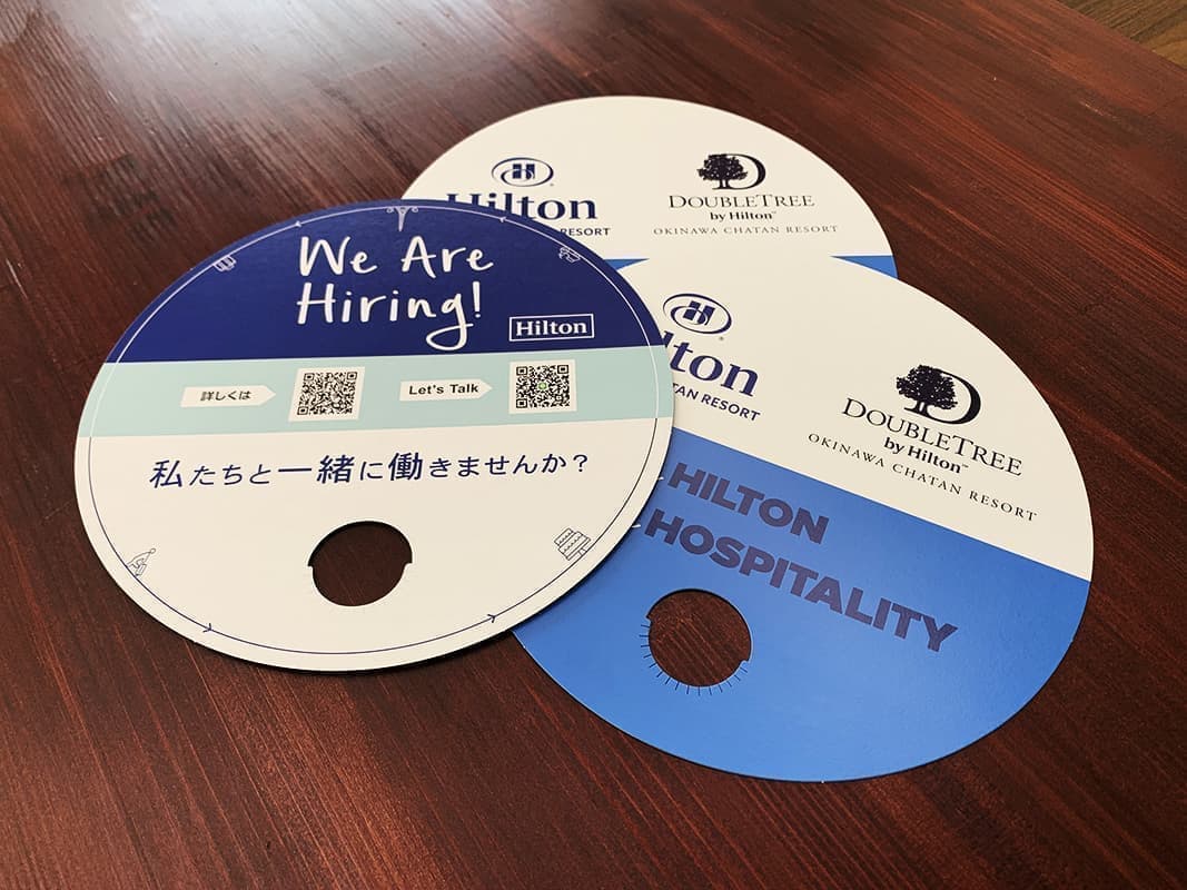 販促用の丸うちわデザイン