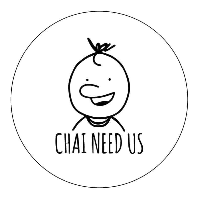チャイ専門店のステッカーデザイン