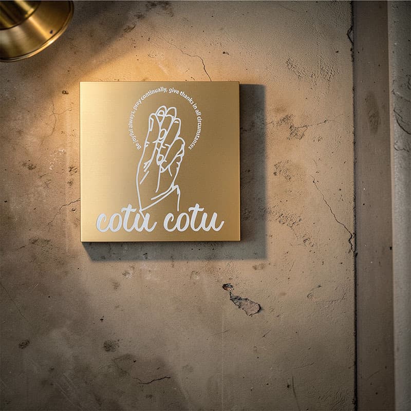 真鍮プレート看板デザイン